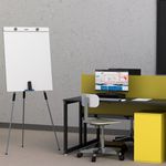 Flip Chart Quadro Branco Office 67x90cm Tripé Retrátil