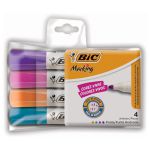 Caneta Pincel Para Quadro Branco Bic Marking Fashion 04 Cores