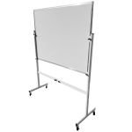 Kit Quadro Branco Magnético Office 120x90cm Aço Alumínio Com Suporte Universal