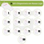 Kit 80 Chaveiro de Plástico Branco com Abertura e Etiqueta Pautada para Identificação