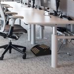Apoio para os Pés Ergonômico com Regulagem de Altura Preto