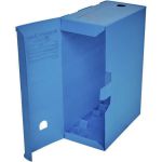 Caixa Arquivo Morto Fácil Novaonda 35 x 25 x 13cm Plástico PP Azul