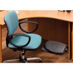 Apoio Para Pés Ergonômico Ajustável Preto Antiderrapante