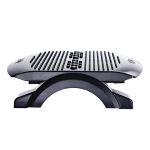  Apoio Para Pés Ergonômico Ajustável Preto Antiderrapante