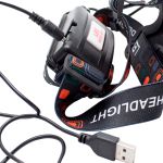 Lanterna Cabeça T6 - 3LED Profissional 