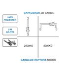 Kit Catraca + Cinta Amarração 5T x 9m x 50mm Rabicho J