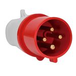 PLUG 3P+T 16A 6H Vermelho - OMG 4076 