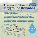 Piscina Inflável Playground Bichinhos Ômega