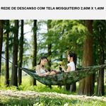 Rede de Descanso com Mosquiteiro 2,60 x 1,40m