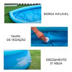 Piscina Inflável Redonda 240 x 63cm 2600L Avenil