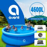 Piscina Inflável Redonda 300 x 76cm 4600L Avenil