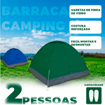 Barraca Camping 2 Pessoas 