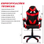 Cadeira Gamer OT-OC1A ÔMEGA Couro Sintético