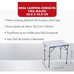 Mesa Dobrável Maleta - 60x45cm