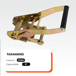 Catraca Móvel 5T 50mm em Aço Galvanizado Sem Cinta