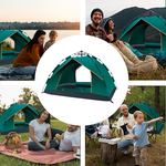 Barraca Camping Automática 2-3 Pessoas Verde Escuro