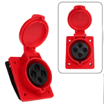 Tomada Eembutir 3P+T 32A 6H Vermelho OMG-4246