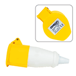 PLUG 2P+T 16A 4H Amarelo OMG-3074