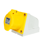 Tomada Sobrepor 2P+T 16A 4H Amarelo OMG-3004