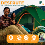 Barraca Camping Automática 3-4 Pessoas Verde