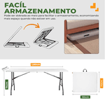 Mesa Dobrável Maleta - 180x70cm