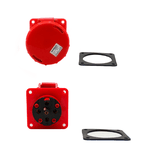 Tomada Embutir 3P+T 63A 6H Vermelho N4546