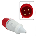 PLUG 3P+T 63A 6H VERMELHO OMG-4576