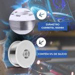 Arame Solda Mig Alumínio Er 4043 com 500g Ômega