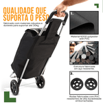 Carrinho Dobrável para Compras Feira 
