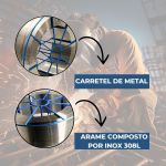 15kg Arame Solda Mig Inox 308L Uso Com Gás 