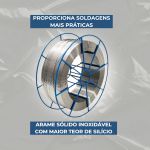 15kg Arame Solda Mig Inox 316L Uso Com Gás 