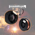 15kg Arame Para Solda Mig ER70S-6 Aço Carbono Uso Com Gás 