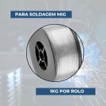 1kg Arame Solda Mig Inox 308l 0.8mm Uso Com Gás 