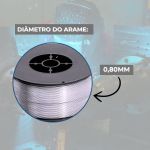 1kg Arame Solda Mig Inox 308l 0.8mm Uso Com Gás 