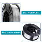5kg Arame Tubular Solda Mig uso sem Gás 0.8mm Ômega