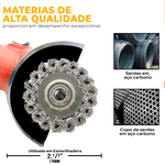 Escova Copo Trançada de Aço Carbono M14 Ômega