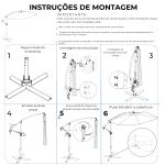Ombrelone Lateral 3M para Piscina, Jardim e Área Gourmet
