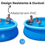 Piscina Inflável Redonda 300 x 76cm 4600L Avenil