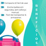 Inflador de Balões e Bexigas Elétrico 