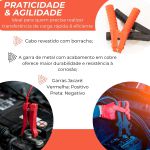 GARRA JACARE 600A PRETA/VERMELHA ÔMEGA