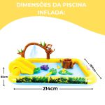 Piscina Inflável Playground Bichinhos Ômega