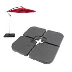 Contra peso Base ombrelone Lateral 4 Peças 60L