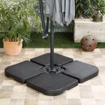 Contra peso Base ombrelone Lateral 4 Peças 60L