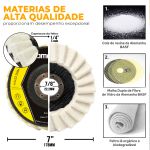Disco Flap Feltro Lã 4.1/2 x 7/8 Ômega