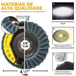 Disco Flap Manta Abrasiva 4.1/2" x 7/8"