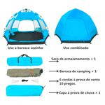 Barraca Camping Articulada 5-8 Pessoas 
