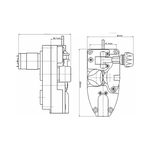Conjunto Tracionador com Motor 10W 0,9A Ômega
