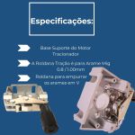 Bloco Tracionador Arame Mig 2 Roldanas sem Motor Ômega
