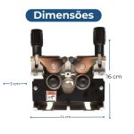 Bloco Tracionador Arame Mig 4 Roldanas sem Motor Ômega
