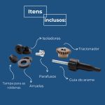 Bloco Tracionador Arame Mig 4 Roldanas sem Motor Ômega